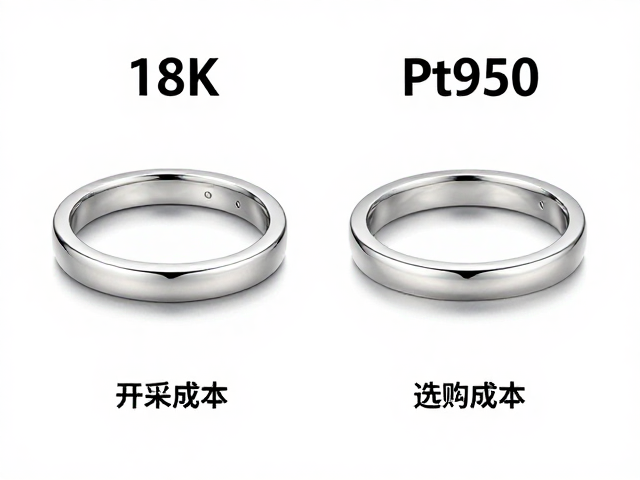 18K白金与Pt950/Pt900区别,稀有度、开采成本与选购指南