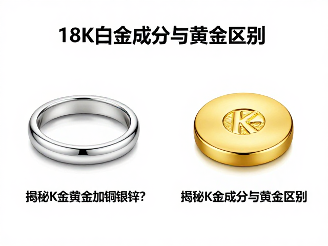 18K白金是黄金加铜银锌吗?揭秘K金成分与黄金区别