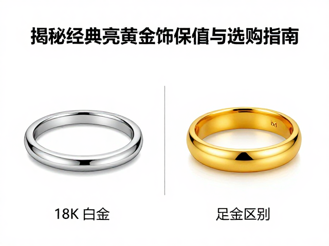 18K老白金与足金区别,揭秘经典亮黄金饰保值与选购指南