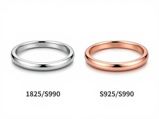 18K老白金与S925/S990、玫瑰粉金区别,珠宝材质选购指南