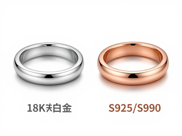 18K老白金与S925/S990、玫瑰粉金区别,珠宝材质选购指南