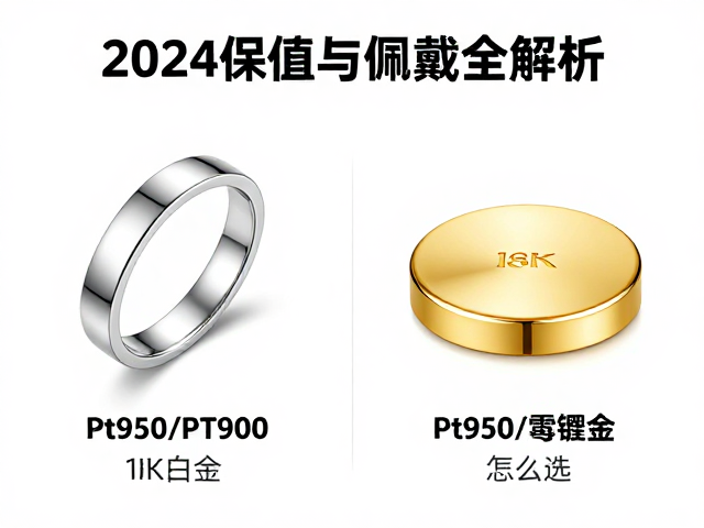 18K白金、Pt950/Pt900与钯金怎么选?2024保值与佩戴全解析