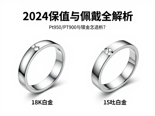 18K白金、Pt950/Pt900与钯金怎么选?2024保值与佩戴全解析