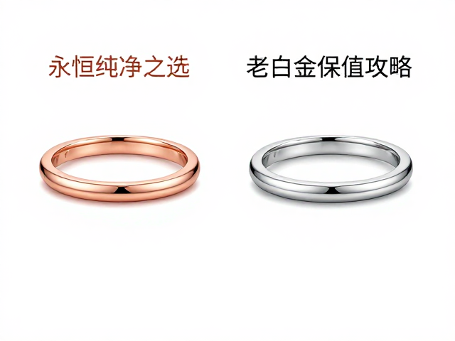 18K玫瑰粉金与铂金区别,永恒纯净之选,老白金保值攻略