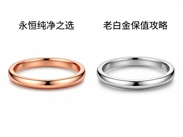 18K玫瑰粉金与铂金区别,永恒纯净之选,老白金保值攻略
