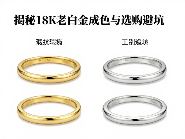 18K/14K/9K金色彩调配指南,揭秘18K老白金成色与选购避坑