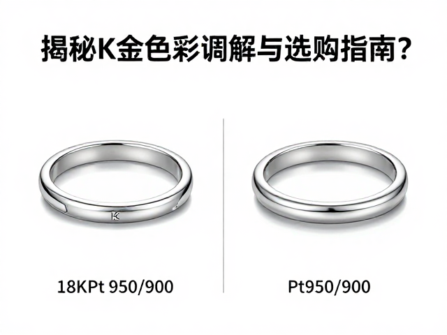 18K白金与Pt950/900区别?揭秘K金色彩调配与选购指南