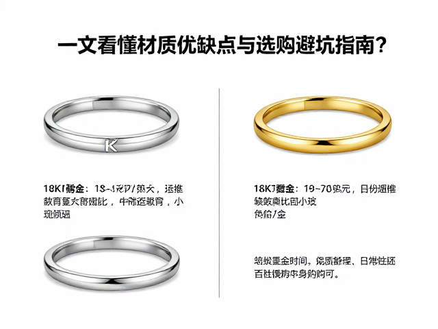 18K白金、黄金、包金区别？一文看懂材质优缺点与选购避坑指南