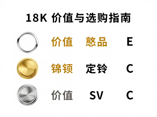 18K白金、铂金与黄金铜银锌对比,材质区别、价值与选购指南