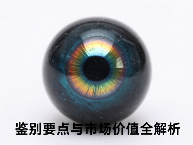 古董海水老珠彩虹眼煤精,鉴别要点与市场价值全解析