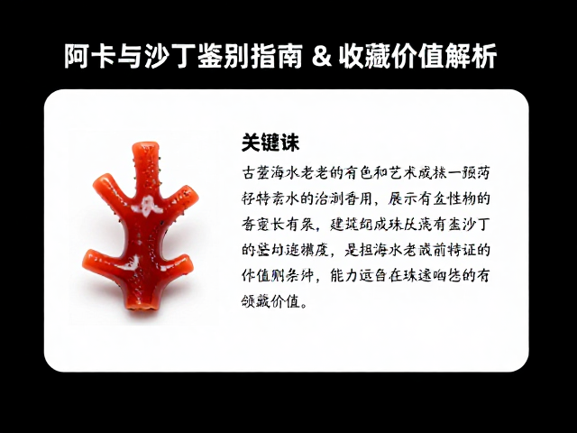 古董海水老珠搭配红珊瑚，阿卡与沙丁鉴别指南及收藏价值解析