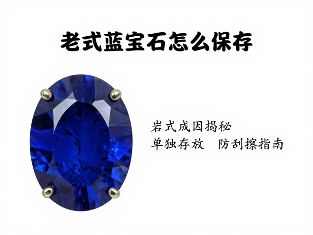 老式蓝宝石怎么保存?岩浆成因揭秘,单独存放防刮擦指南