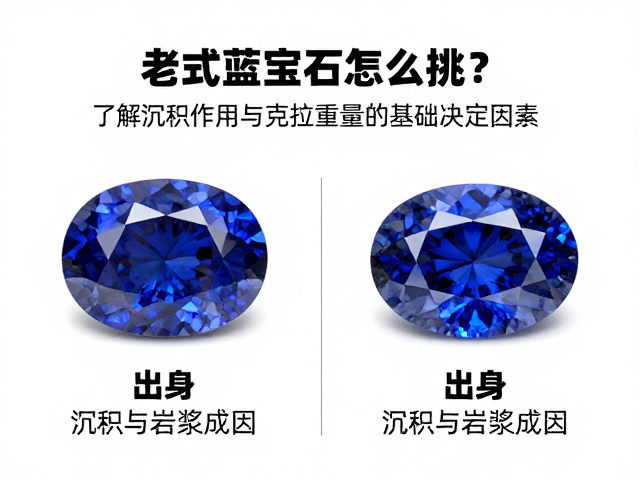老式蓝宝石怎么挑？了解沉积作用与克拉重量的基础决定因素