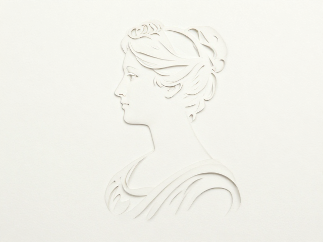 1837-1901维多利亚时代，手工镂空技法下的女性侧面肖像艺术