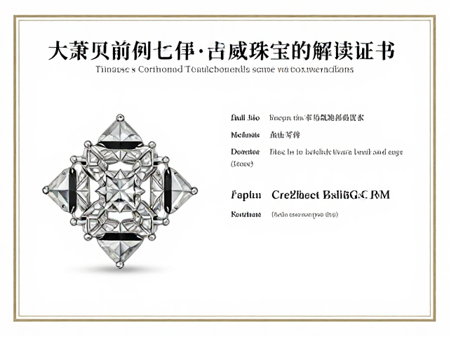 大萧条前奢华几何珠宝,需专业鉴定证书,权威解读历史价值