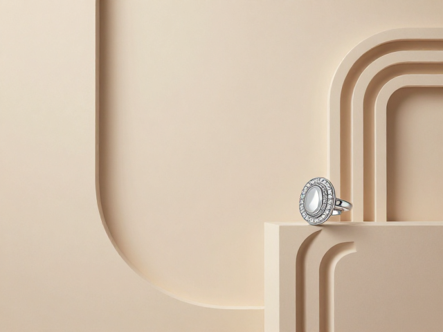Art Deco复古美学,柔和曲线与轨道镶钻的珠宝设计灵感