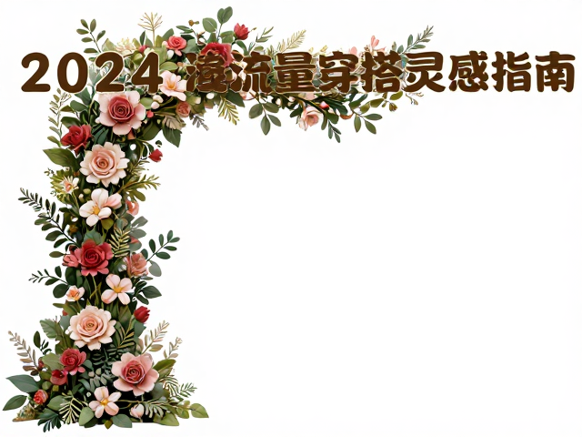 浪漫主义花卉藤蔓大胆造型，2024高流量穿搭灵感指南