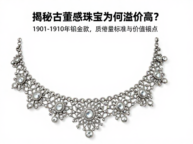 1901-1910年铂金款蕾丝感珠宝,为何溢价高?揭秘古董珠宝价值逻辑