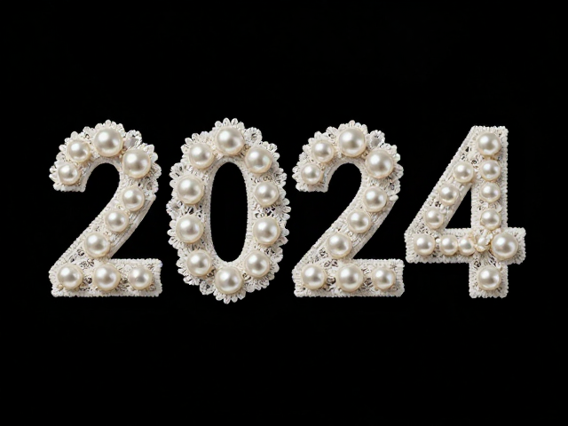 2024流行趋势,蕾丝感珍珠字母花押,高级感穿搭灵感
