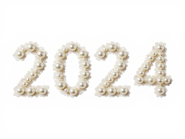 2024流行趋势,蕾丝感珍珠字母花押,高级感穿搭灵感