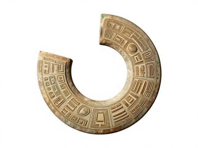 礼器制式与纹饰规制解析,环形璜的考古价值与文化象征