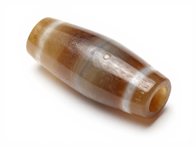 筒形珠沁色过渡特征，解析礼器制式与文物流真细节