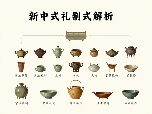 新中式礼器制式解析,宗法制度下的文化传承与审美重构