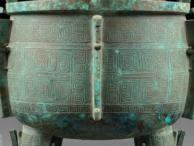 嵌玉铜器云雷纹,解读古代礼器制式与纹饰的文化密码