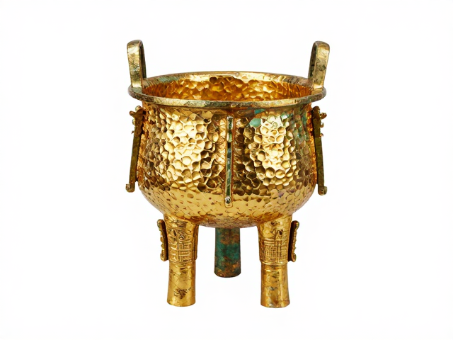 青铜时代审美,金箔锤揲礼器制式解析,揭秘非遗工艺之美