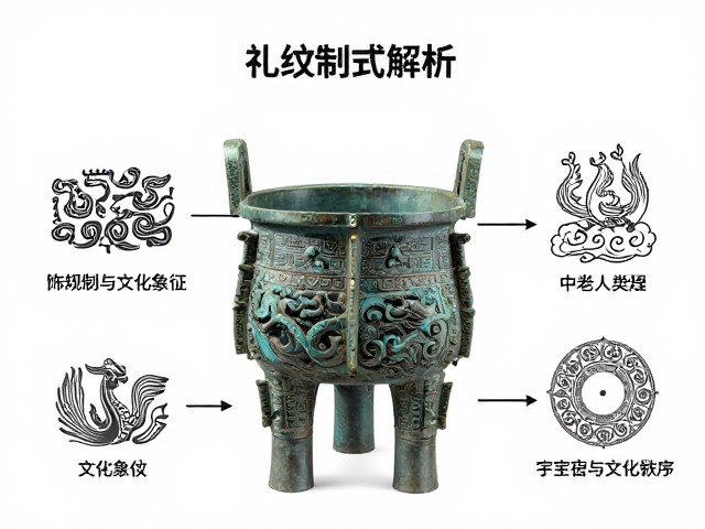 礼器制式解析,龙纹凤鸟纹饰规制与文化象征