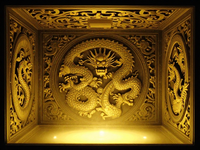 蟠螭龙纹恒温恒湿空间,探秘神秘幽深的东方美学秘境