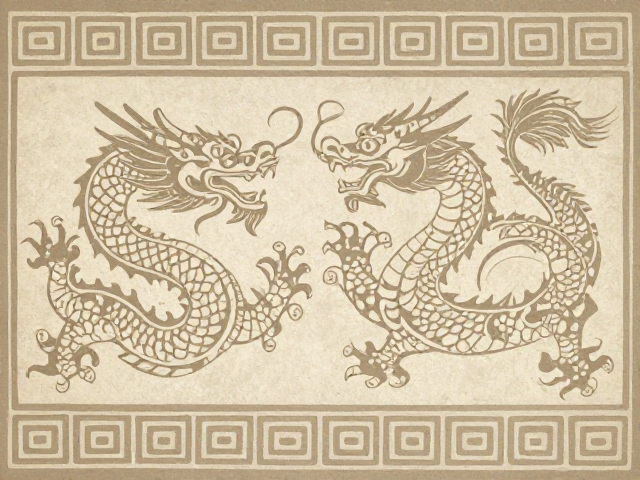 蟠螭龙纹与几何纹样,保养避酸碱,守护古韵之美