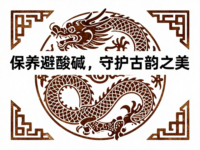蟠螭龙纹与几何纹样,保养避酸碱,守护古韵之美