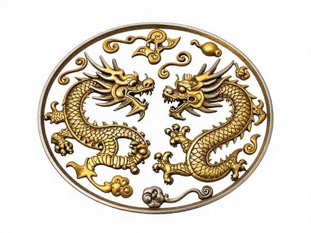 金错银蟠螭龙纹,古法龙纹工艺解析与收藏价值