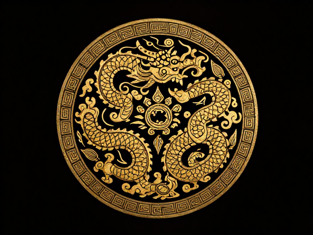 蟠螭龙纹与谷纹，揭秘古代贵族礼器的纹饰美学与等级象征