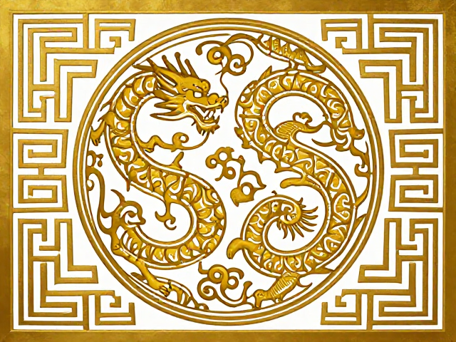 金银错蟠螭龙纹与几何纹样的艺术融合，揭秘古法工艺之美