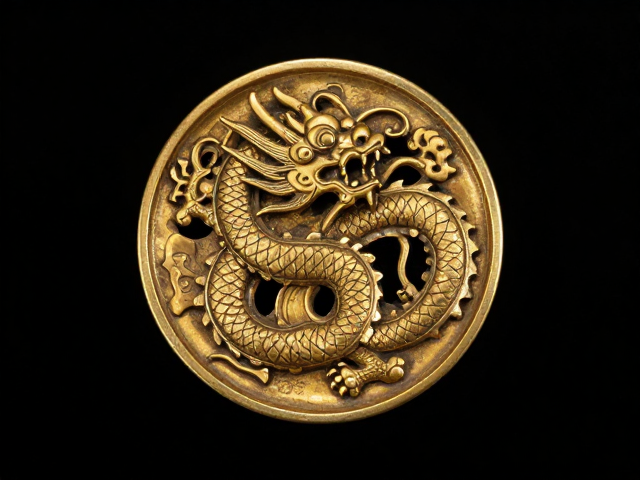金错银蟠螭龙纹,古法龙纹工艺解析与收藏价值
