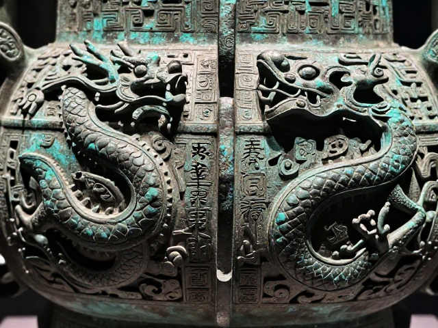 细密錾刻蟠螭龙纹,青铜向铁器时代过渡的青铜瑰宝解析