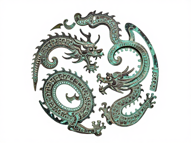 齐国蟠螭龙纹细密錾刻，揭秘先秦青铜工艺的极致美学与历史价值
