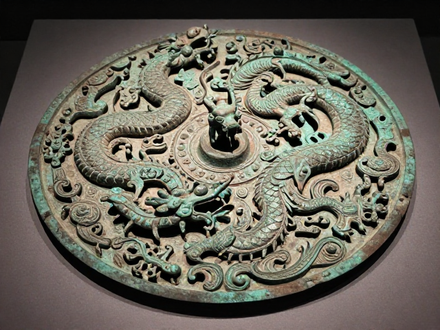 细密錾刻蟠螭龙纹,青铜向铁器时代过渡的青铜瑰宝解析