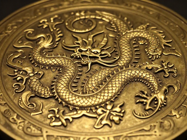 蟠螭龙纹金工技艺复原,细密錾刻的古法之美