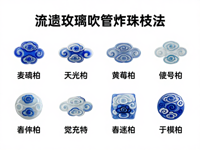 流云纹样吹管炸珠技法,非遗琉璃工艺全流程解析与选购指南