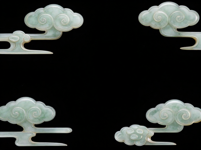 流云纹样寓意与玉雕镶嵌工艺,传承吉祥寓意之美