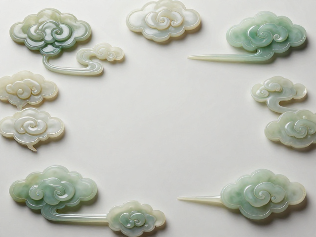 流云纹样寓意与玉雕镶嵌工艺,传承吉祥寓意之美