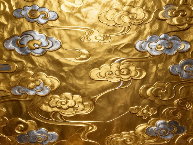 南京金箔工艺，流云纹样与鎏金错银的绝美融合