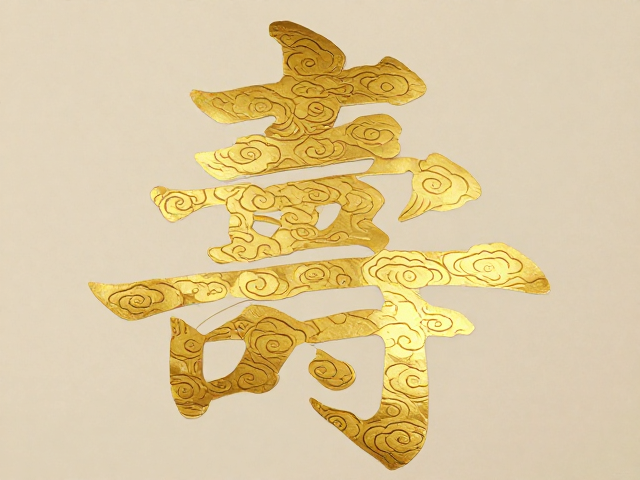 南京金箔工艺打造流云纹样寿字,非遗美学与吉祥寓意解析