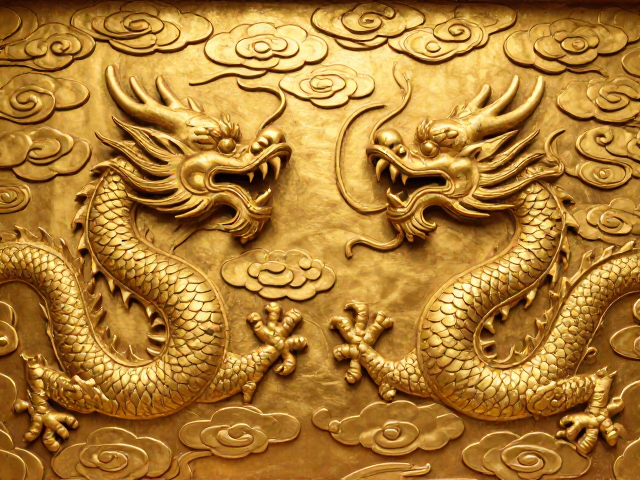 流云纹样金工錾刻,龙凤呈祥工艺解析与艺术价值