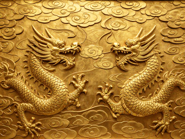 流云纹样金工錾刻,龙凤呈祥工艺解析与艺术价值