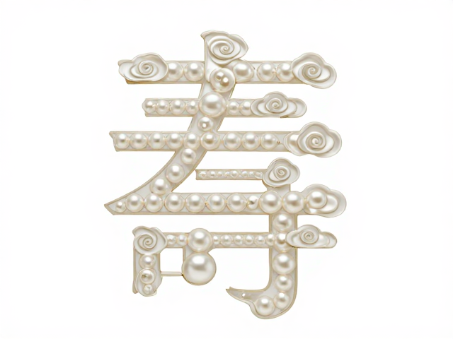 流云纹样珍珠寿字,寓意吉祥的高端珠宝设计灵感与选购指南