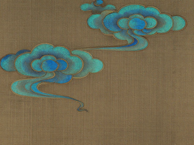 流云纹样怎么画?点翠受限后,古画纹样临摹成热门创作
